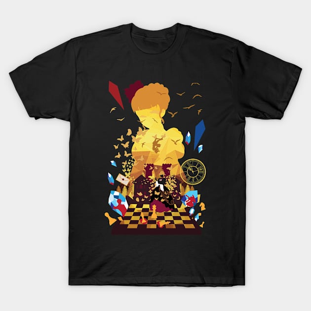 Beatrice the golden negative space T-Shirt by SwensonaDesigns